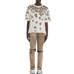 🪙🪙Dolce & Gabbana 100% cotton Ancient Roma Coin print tee shirt Large NEW NWT